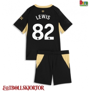 Manchester City Rico Lewis #82 Borta Kläder Barn 2026-27 Kortärmad (+ Korta byxor)